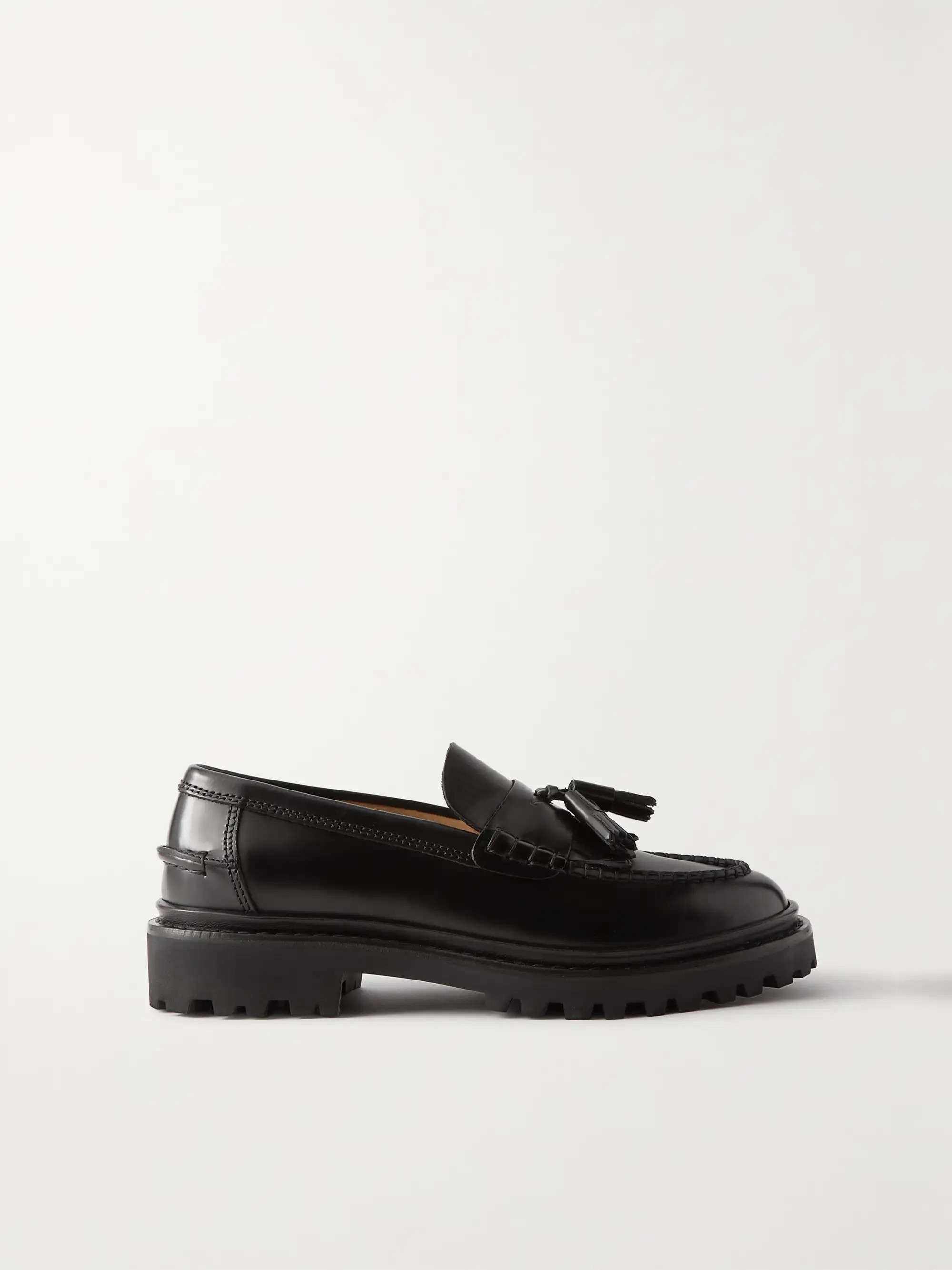Frezza tasseled glossed-leather loafers | NET-A-PORTER (US)