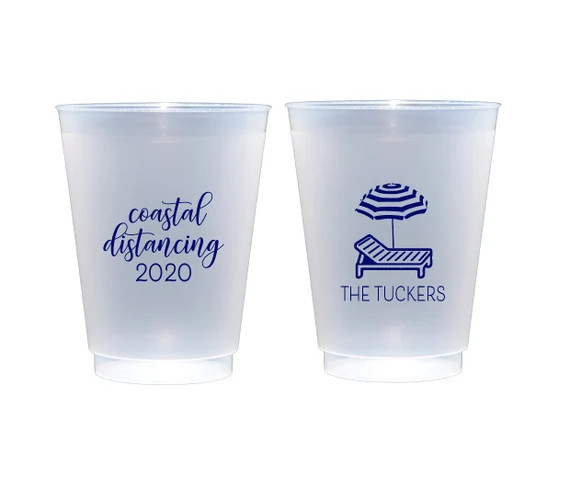 Coastal distancing cups Beach trip cups Family vacation | Etsy | Etsy (US)