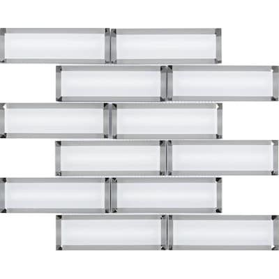 Satori Skylight 12-in x 12-in Natural Glass Brick Wall Tile Lowes.com | Lowe's