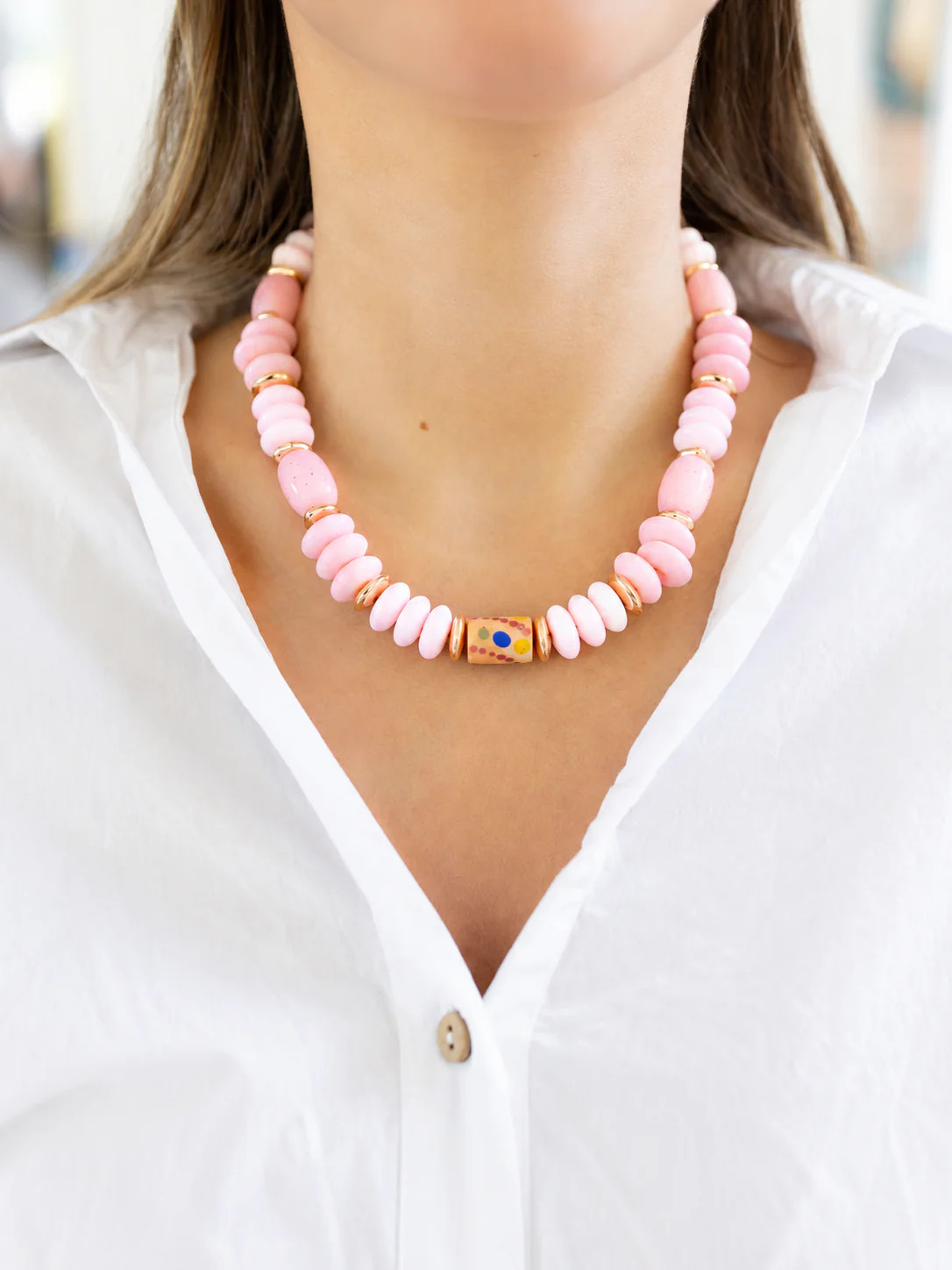 Pink Saltwater Taffy Necklace | Erin McDermott Jewelry