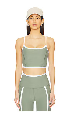 Beyond Yoga Spacedye New Moves High Cropped Tank Top in Grey Sage Heather & Cloud White from Revo... | Revolve Clothing (Global)