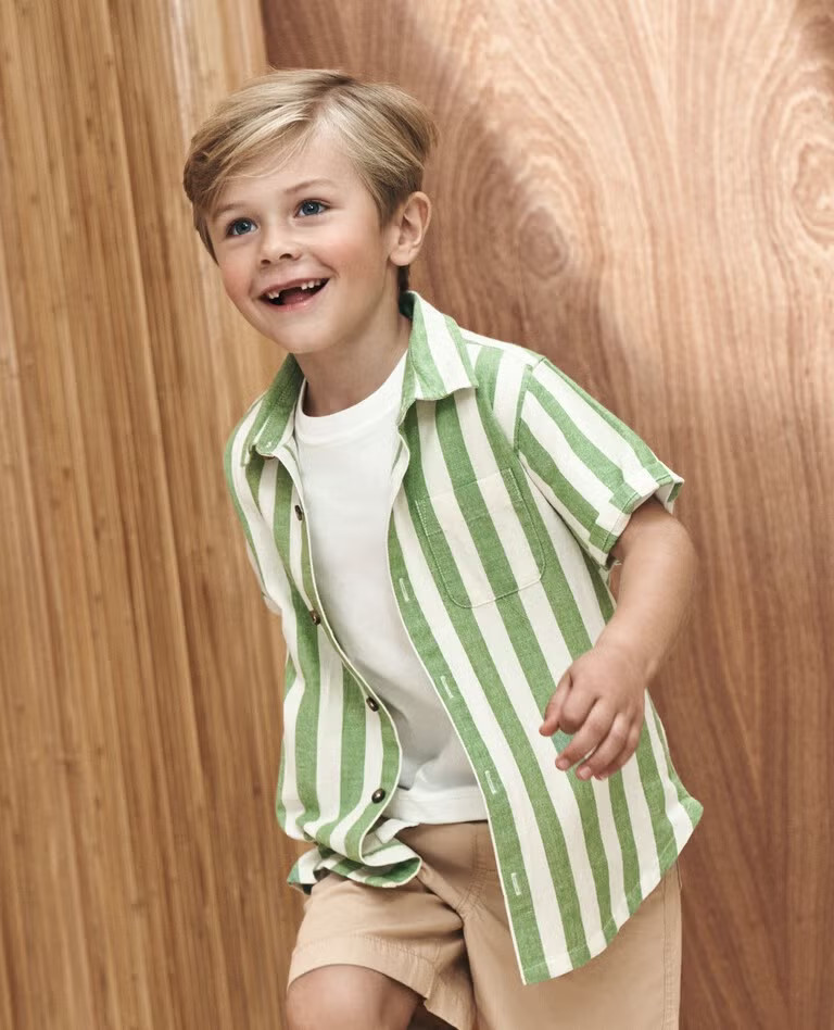 Linen Button Up Shirt | Hanna Andersson