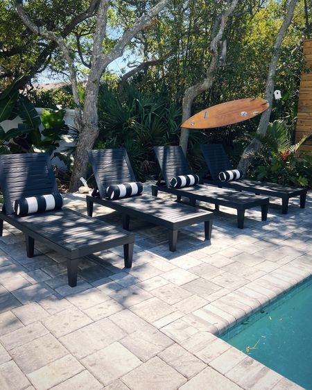 New loungers for the pool! Also loving these sunbrella pillows! 

#LTKhome #LTKstyletip