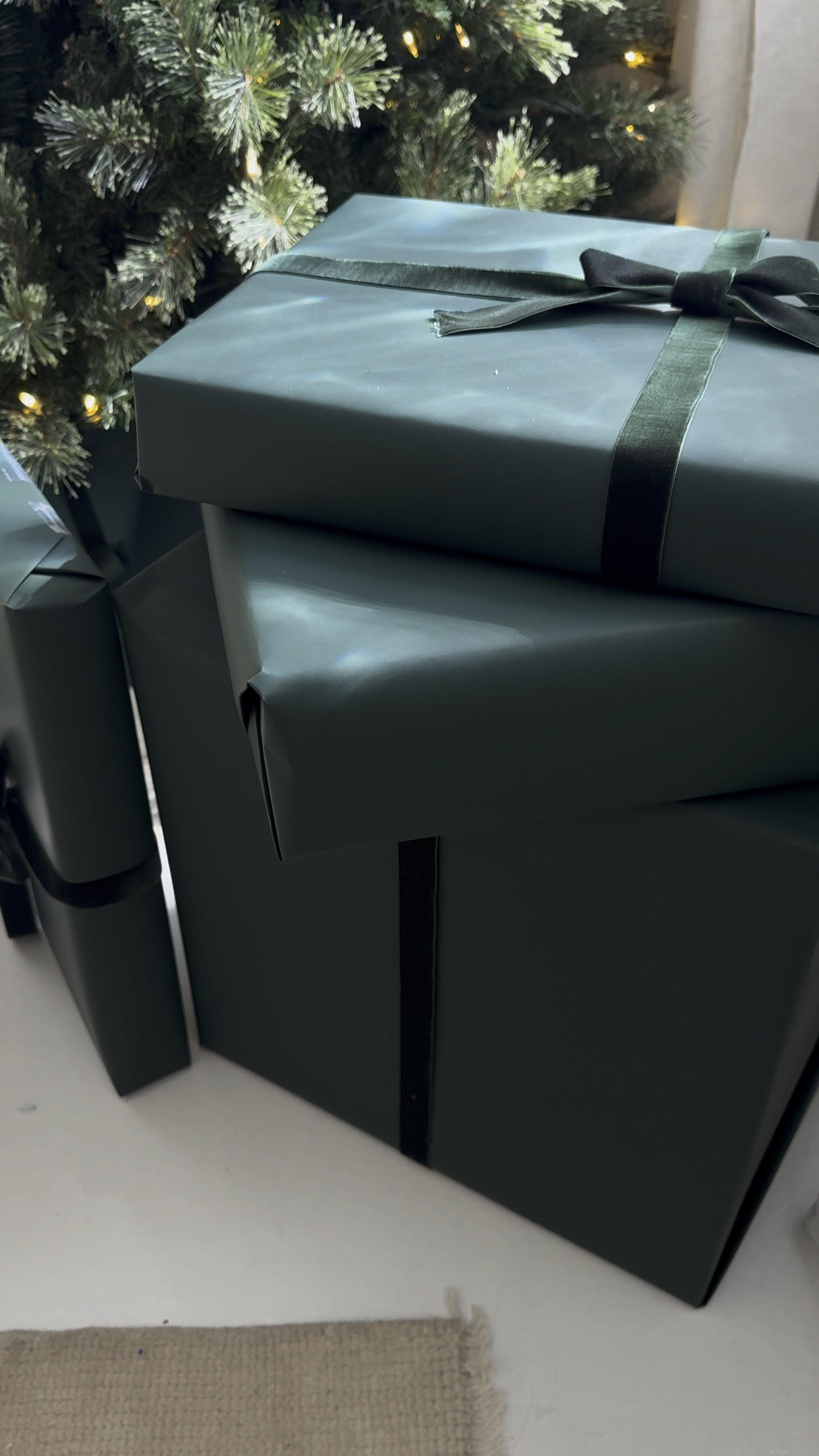 Christmas decor: matte green Christmas wrapping paper, xl now Christmas tree topper 

#LTKHome #LTKVideo #LTKHoliday