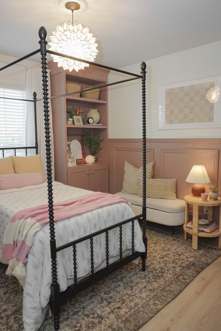 (PART 1) Finally sharing Emma’s new room! It’s giving modern cottage & is the coziest kids room for a 6 year old. She had so much fun having some design input into making her room! I just love the mauve walls and built ins! 

#LTKfamily #LTKhome #LTKkids