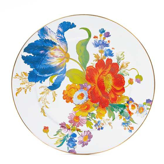 White Flower Market Serving Platter | MacKenzie-Childs