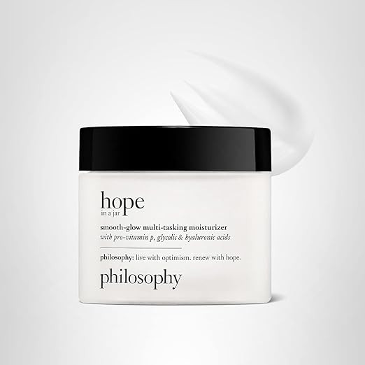 philosophy hope in a jar smooth-glow multi-tasking face moisturizer - with pro-vitamin P, glycoli... | Amazon (US)