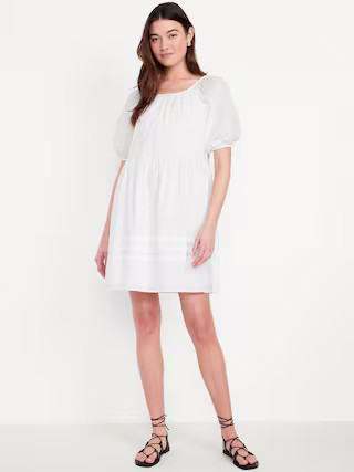 Pleated Mini Swing Dress | Old Navy (US)