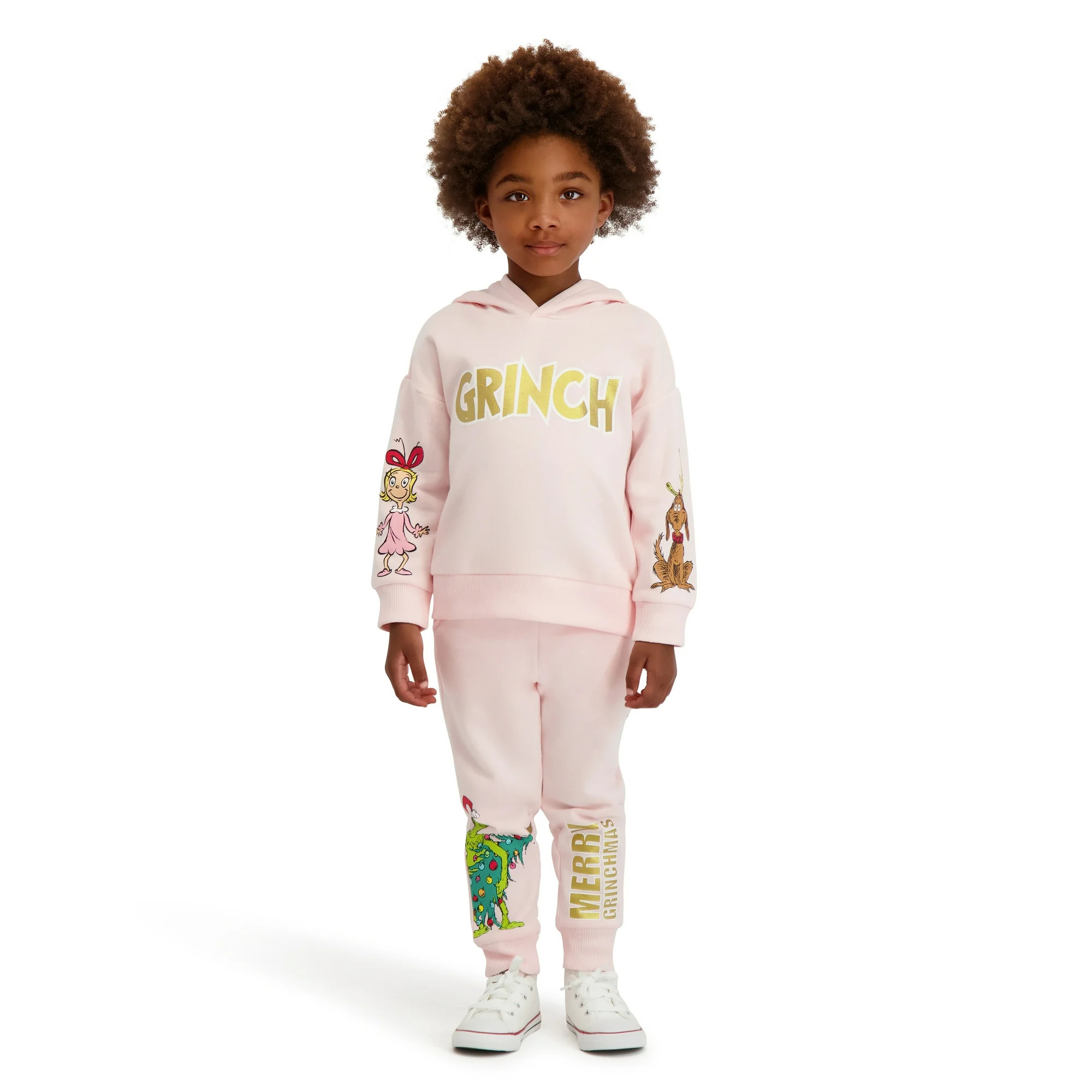 Dr. Seuss The Grinch Toddler Girl Sweatshirt and Jogger Set, Sizes 2T-5T | Walmart (US)