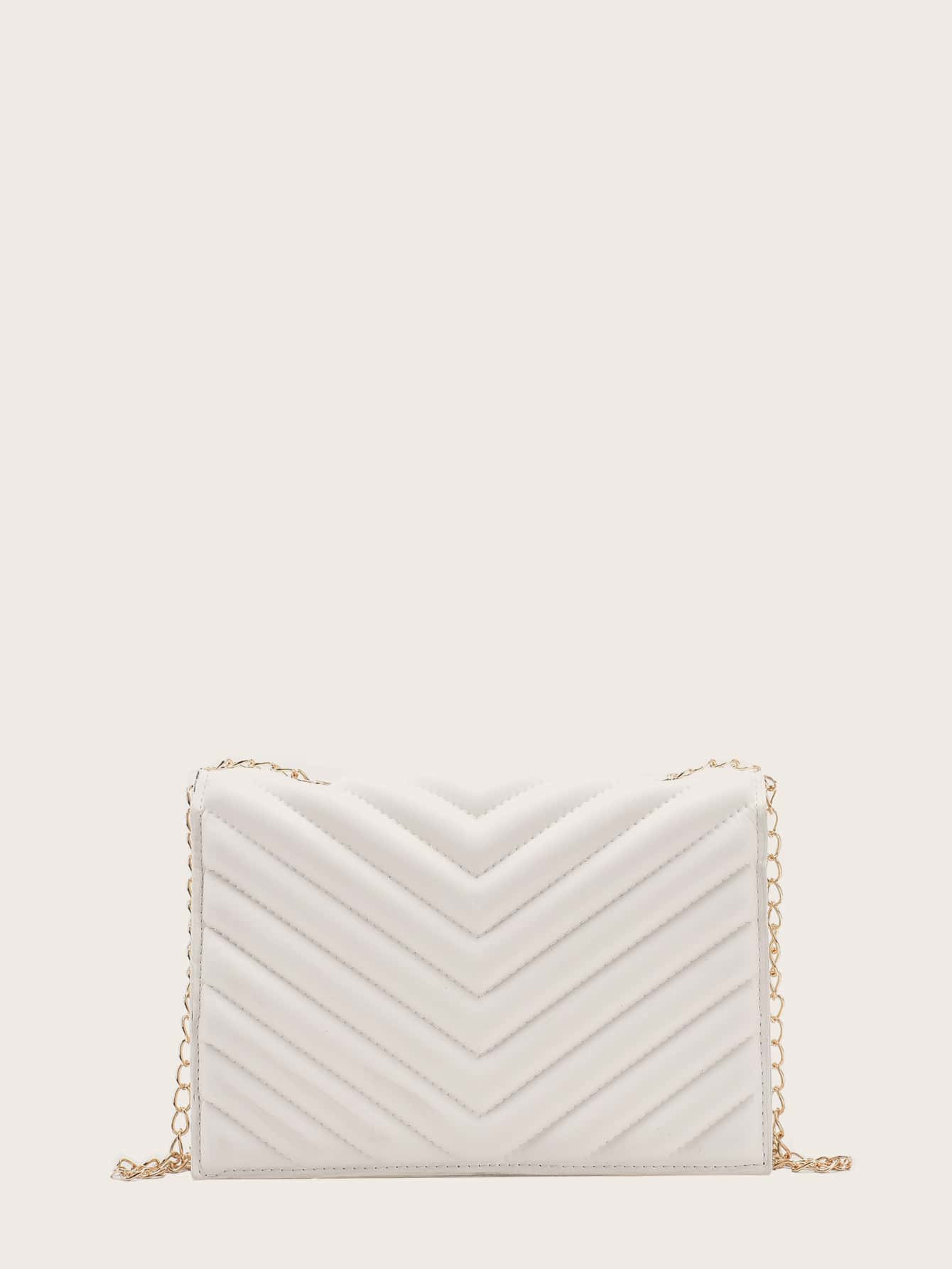 Chevron Flap Chain Square Bag | SHEIN