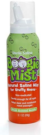 Saline Nasal Spray for Baby and Kids by Boogie Mist, Decongestant, Made with Sterile Saline, Safe... | Amazon (US)