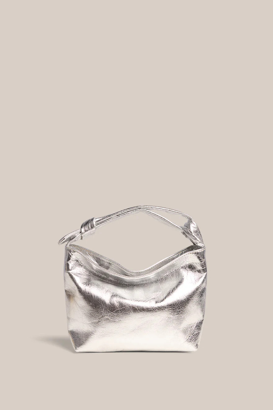 Jess Silver Leather Pouch | VESTIRSI