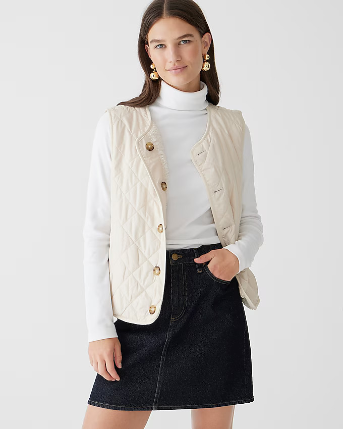 Reversible puffer vest with PrimaLoft® | J. Crew US