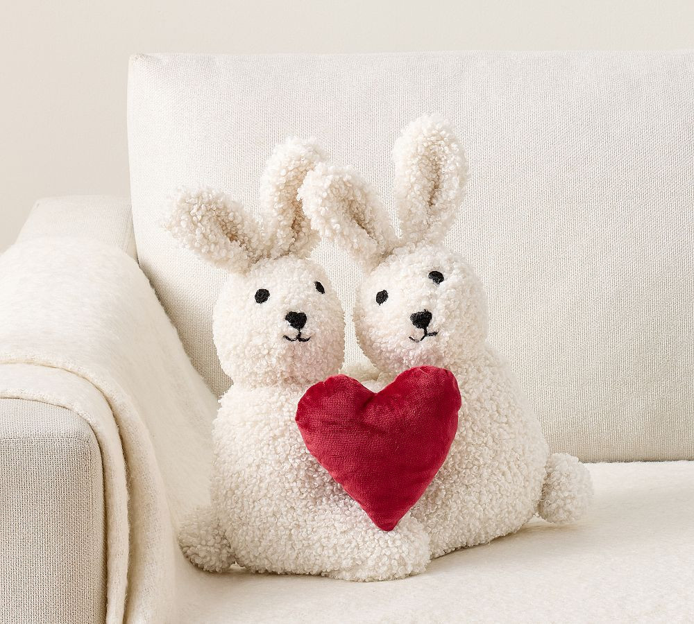 Love Bunnies Shaped Pillow | Pottery Barn (US)
