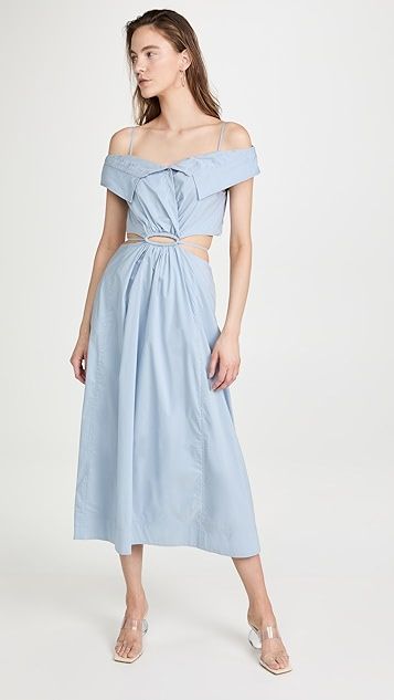 Ansley Cotton Poplin Midi Dress | Shopbop