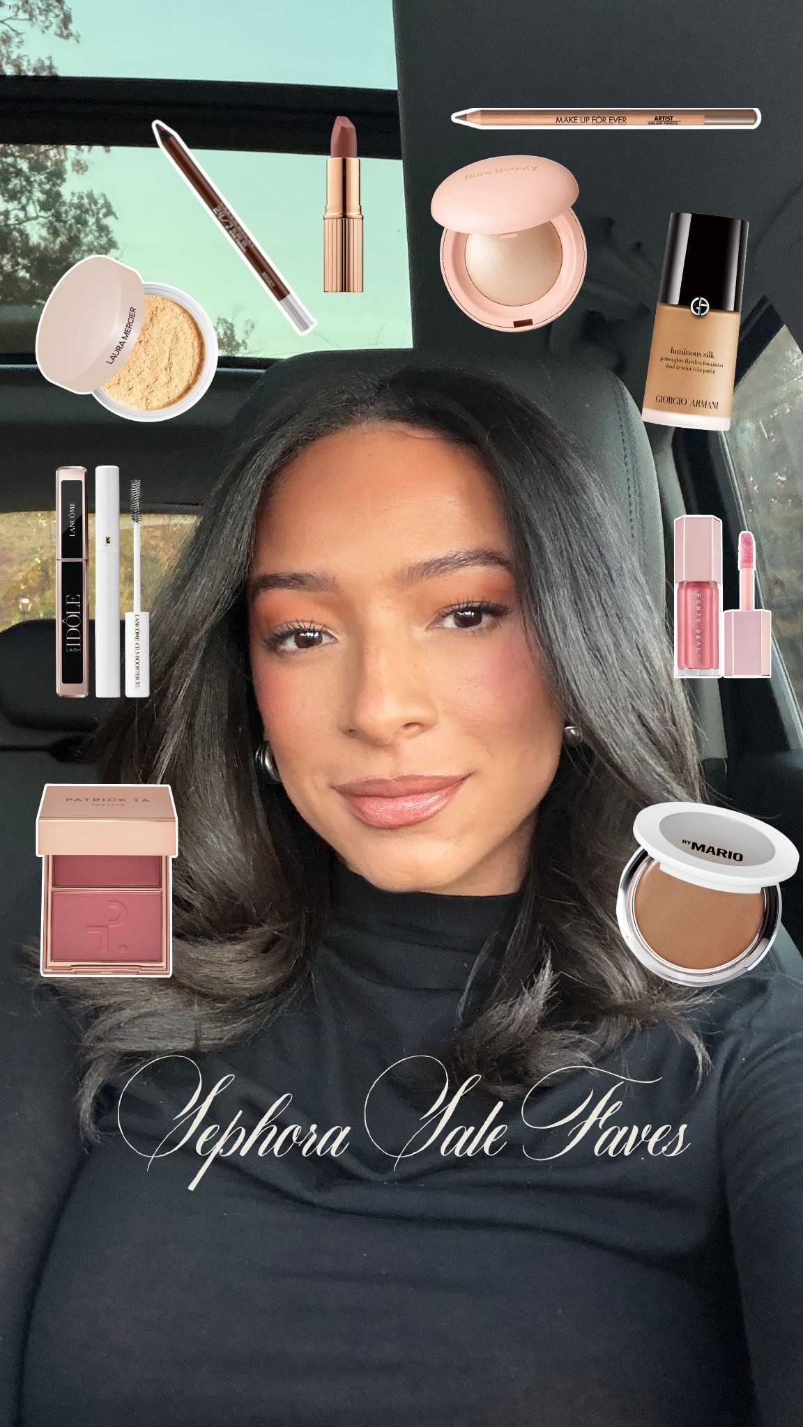 Makeup routine feat Sephora faves all on sale! 

Skin enhancer - medium dark
Blush - she goes to the gym 
Foundation - shade 7
Bronzer - shade 3
Brow pencil - cool brown 
Eye liner - shade whiskey 
Highlighter - champagne gold 
Lip liner - endless cacao, anywhere caffeine
Lipstick - pillow talk
Lip gloss - fu$$y 

Beauty faves
Makeup faves
Sephora sale 

#LTKFindsUnder50 #LTKBeauty #LTKSaleAlert