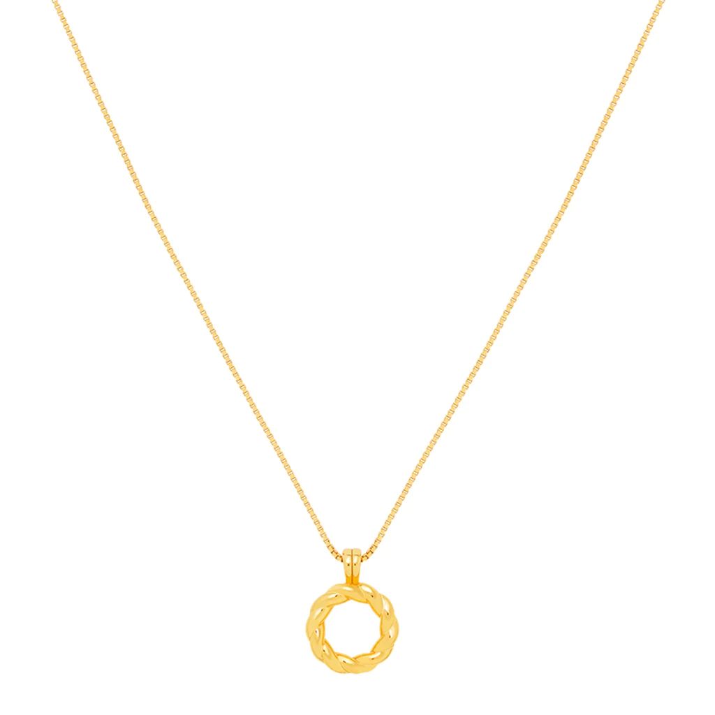 Rope Ring Pendant Necklace in Gold | Astrid and Miyu