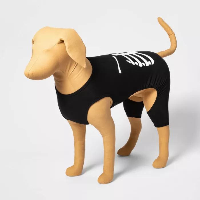 Halloween Skeleton Dog and Cat Matching Family Pajamas - Black | Target
