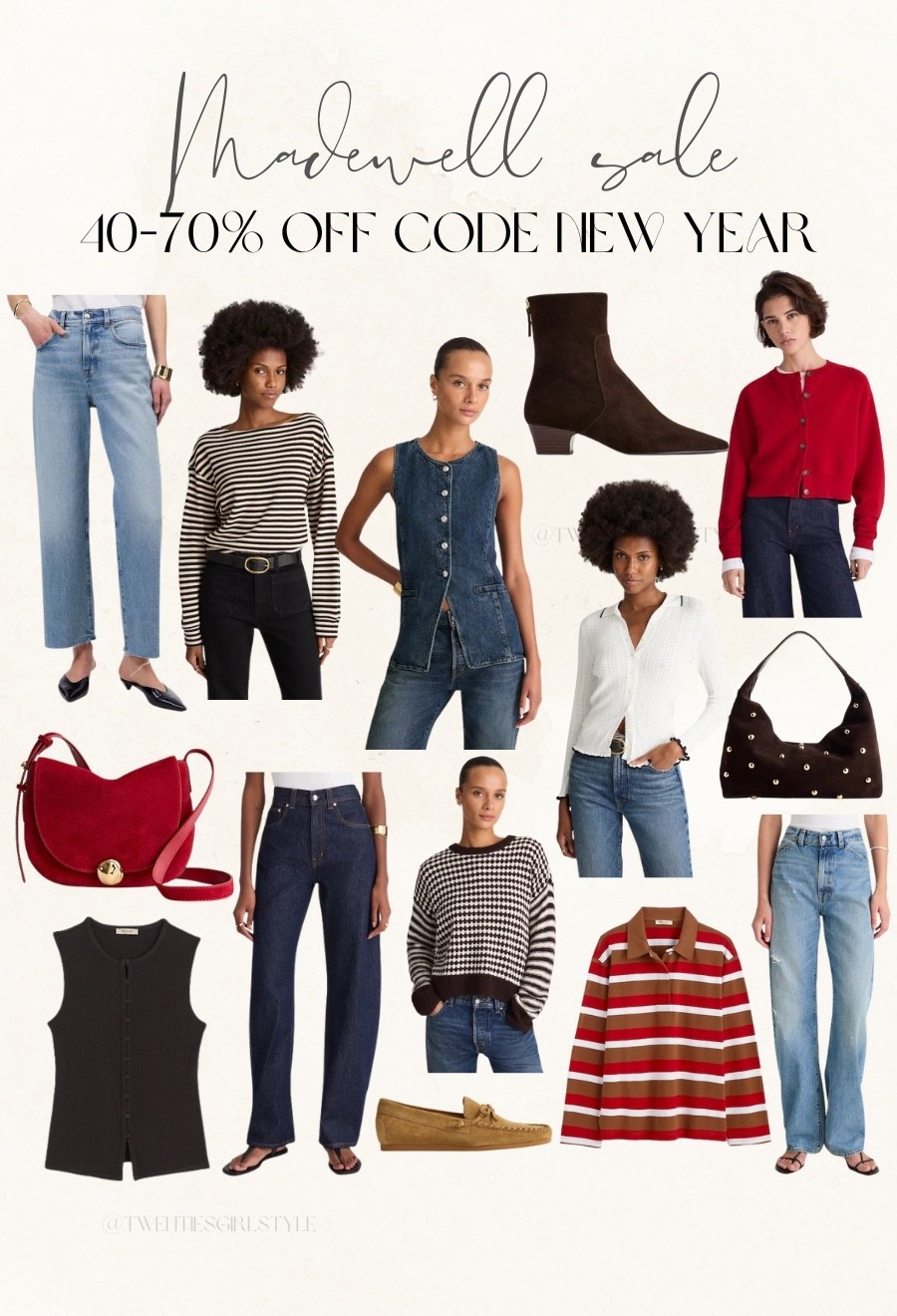 Madewell sale finds  40~70% off code NEW YEAR 🙌🏻🙌🏻

Spring fashion, spring style, booties, purses, handbags, Henley, jeans

#LTKSeasonal #LTKootd #LTKWorkwear