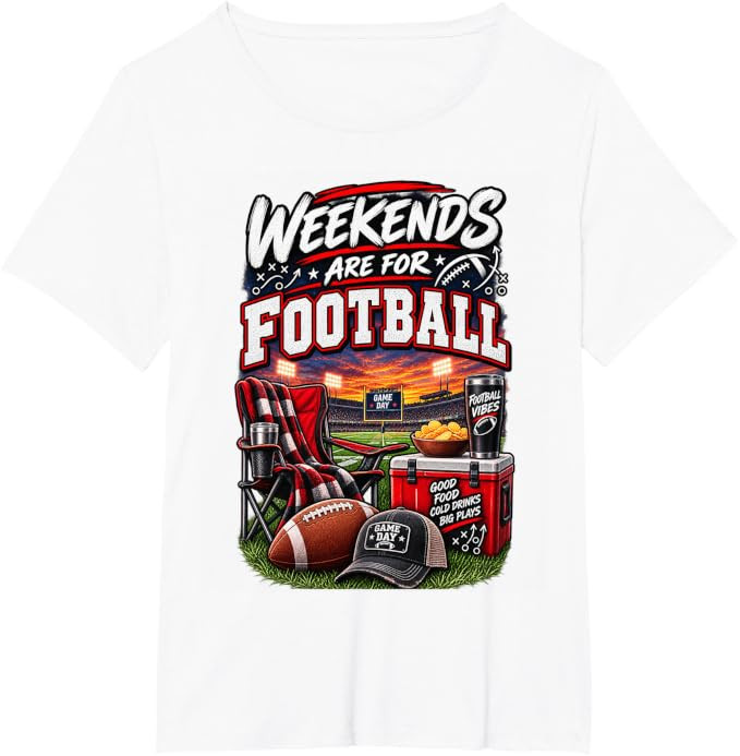 Weekends are for Football Game Day Fan Design T-Shirt | Amazon (US)