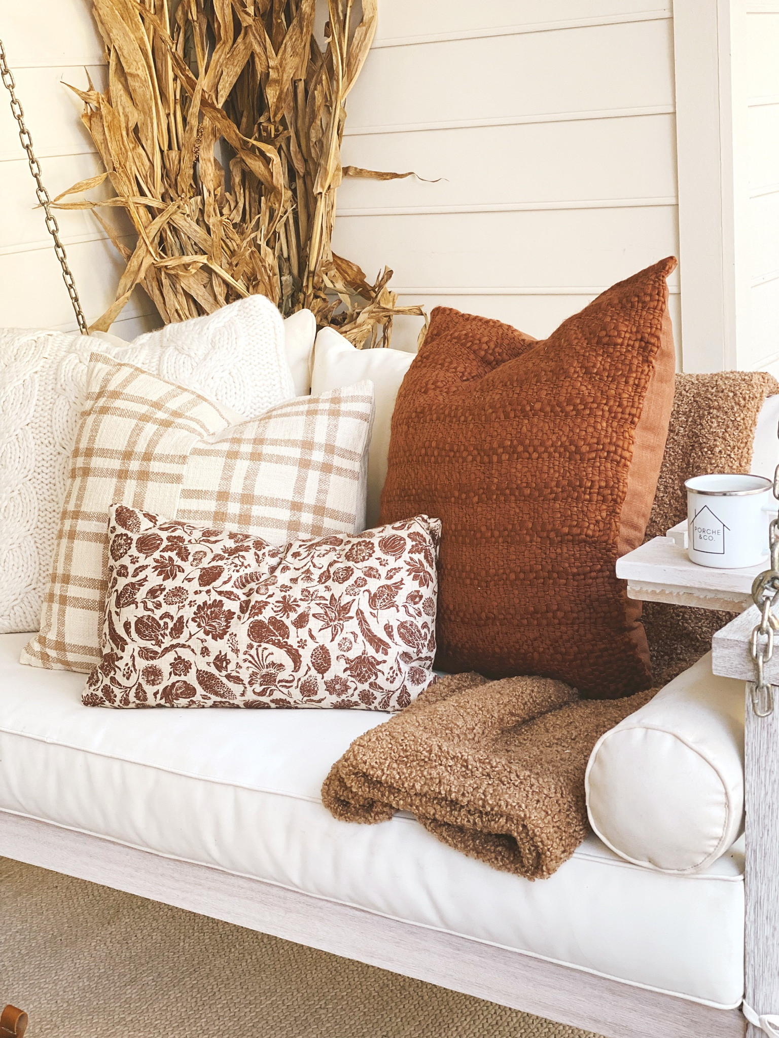Fall Patio Decor, Swing Chair, Outdoor Decor #fallhomedecor

#LTKstyletip #LTKSeasonal #LTKhome