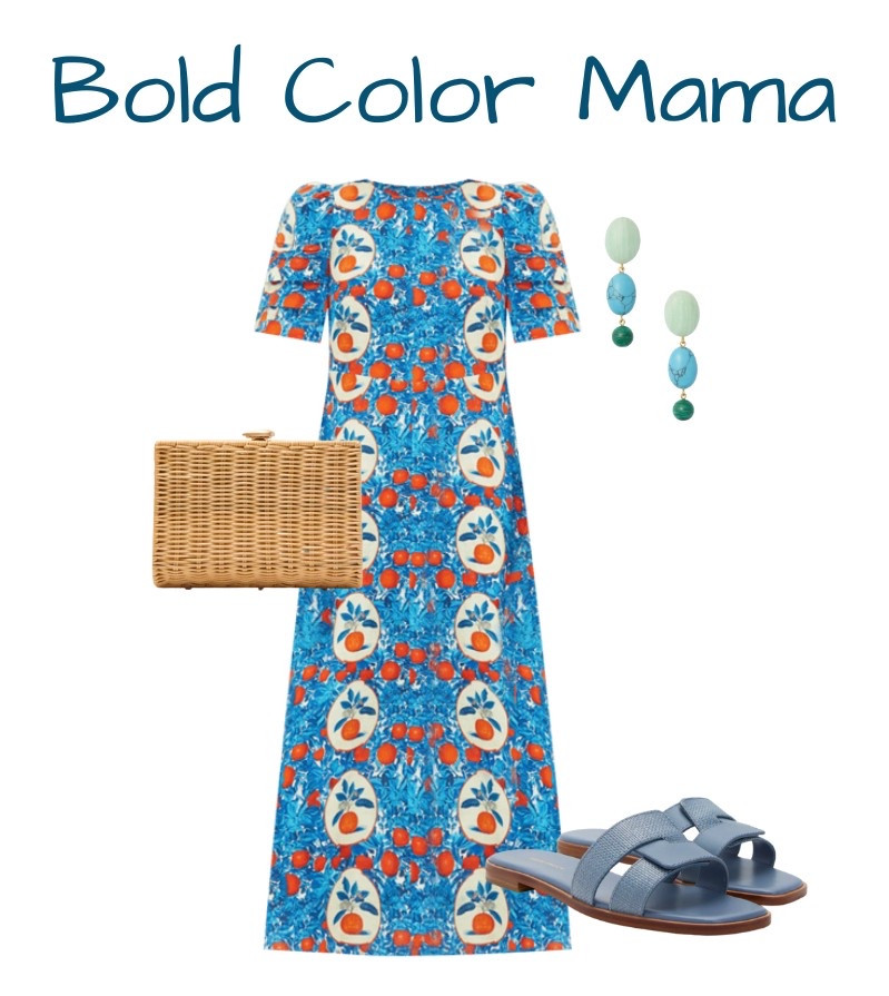 Our outfit pics for the bold color mama