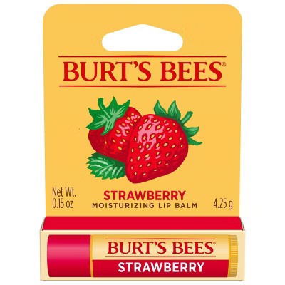 Burt's Bees Lip Balm - Strawberry - 0.15oz | Target