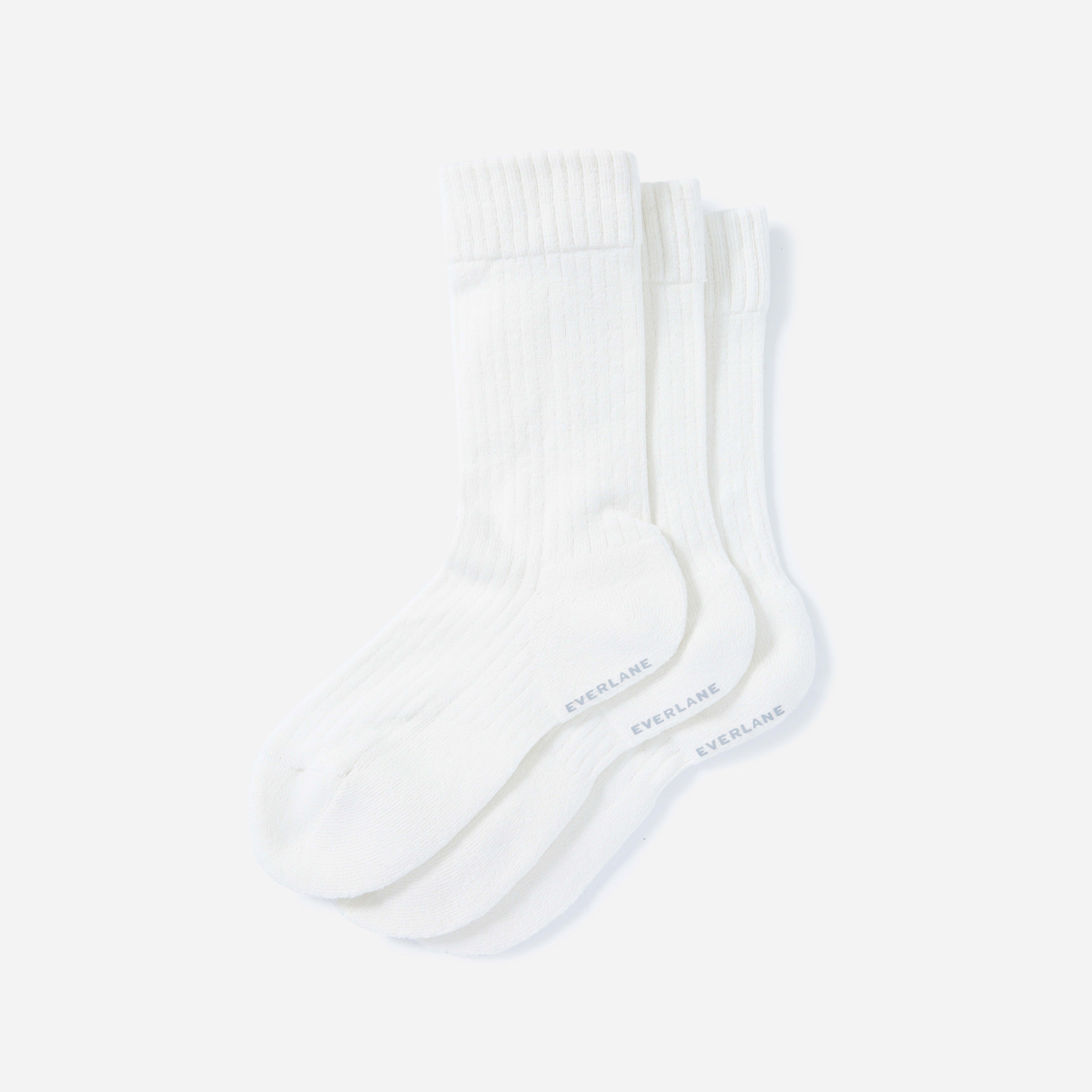 The Organic Cotton Ribbed Crew Sock 3-Pack | Everlane