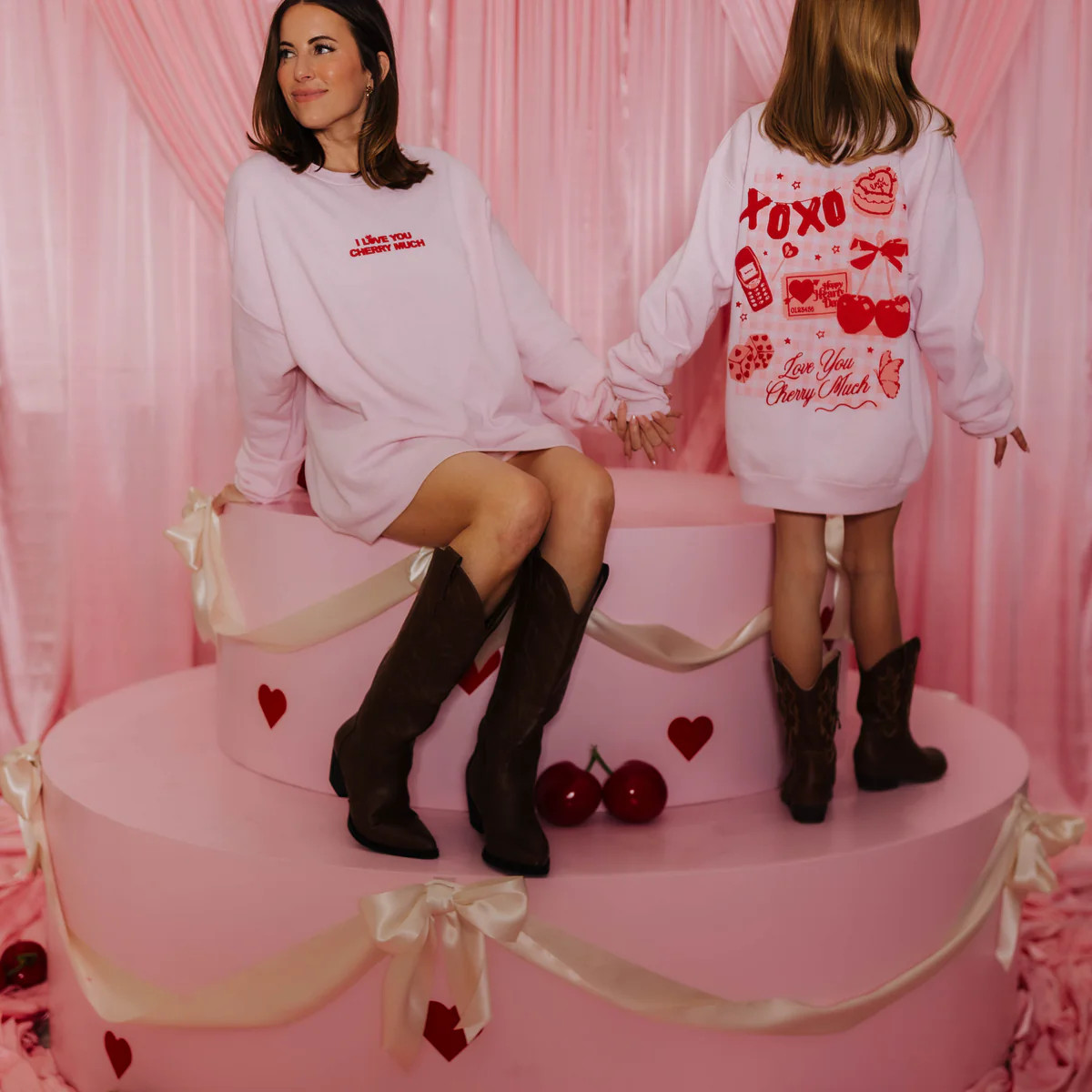 Love You Cherry Much Sweatshirt - Youth | Staykation