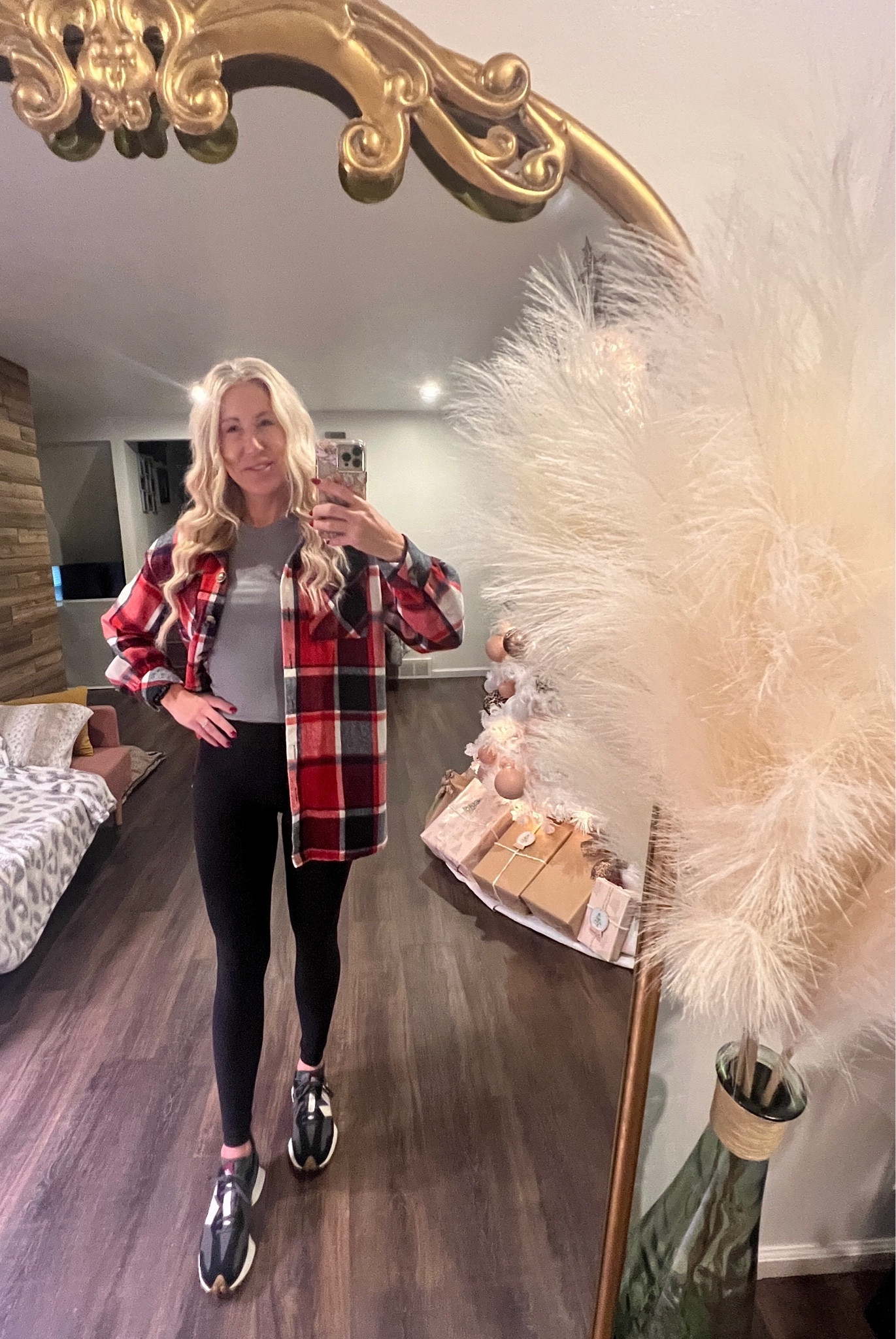 Casual weekend outfit❤️ #plaid #holidayred #flannel #lululemom #newbalance #casualoutfit #shoes #holiday

#LTKover40 #LTKshoecrush #LTKSeasonal