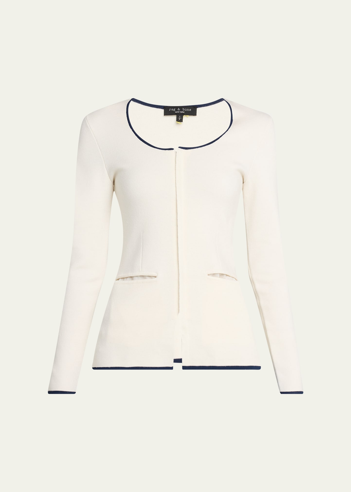 Rag & Bone Ella Long-Sleeve Zip-Front Top | Bergdorf Goodman