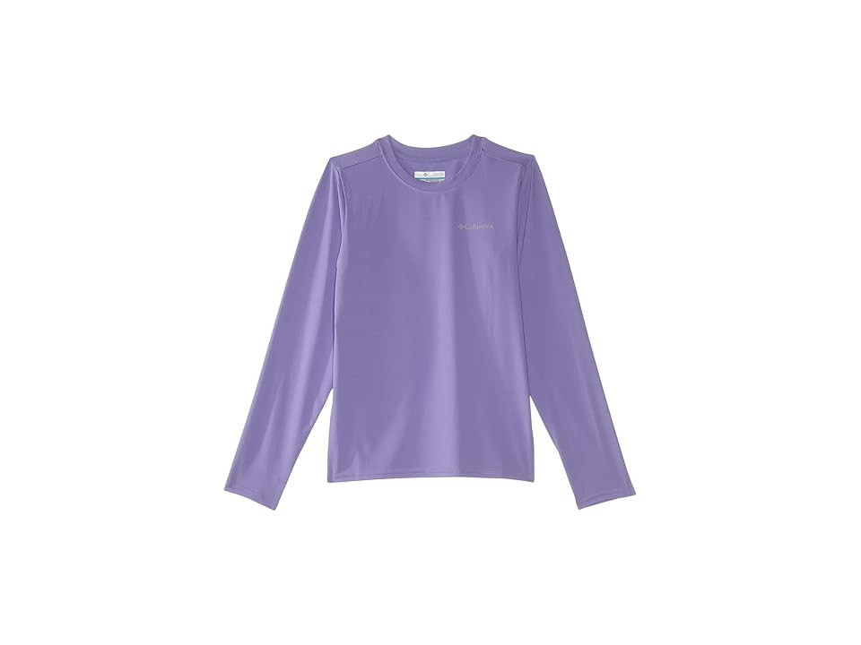 Columbia Kids Chill River Long Sleeve Shirt (Little Kid/Big Kid) Kid's Clothing Paisley Purple : LG (14-16 Big Kids), Elastane/Polyester | Zappos