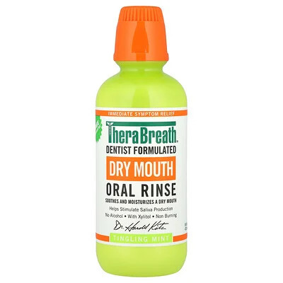 TheraBreath, Dry Mouth Oral Rinse, Tingling Mint, 16 fl oz (473 ml) | iHerb