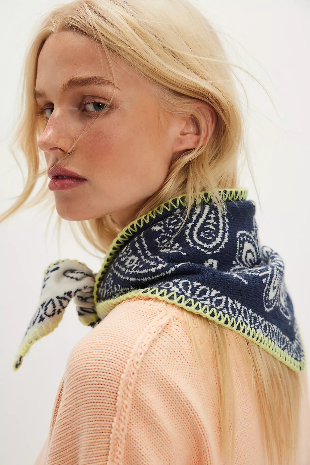 Carmen Knitted Triangle Bandana | Free People (Global - UK&amp;FR Excluded)