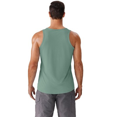 Pinspark Men's Tank Tops UPF 50+ Quick Dry Sleeveless Athletic Shirts Gym Workout Running Beach Swim Muscle Tee Summer Mint Green XL | Target