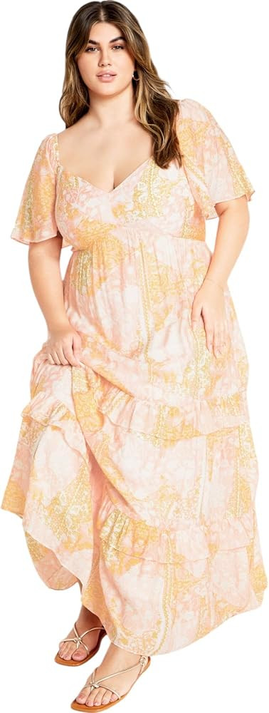 City Chic Women's Marci Print Maxi Dress | Amazon (US)