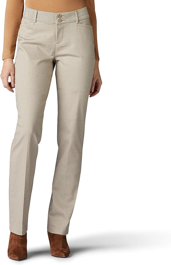Lee Women's Secretly Shapes Regular Fit Straight Leg Pant | Amazon (US)