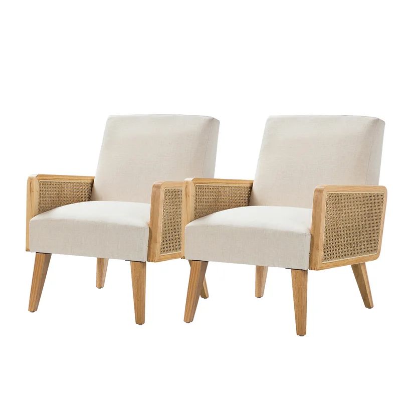 Warlick 24.8" Wide Linen Armchair | Wayfair Professional