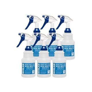 32 oz. Heavy-Duty Pro Wide Mouth Bleach Resistant Spray Bottle (6-Pack) | The Home Depot