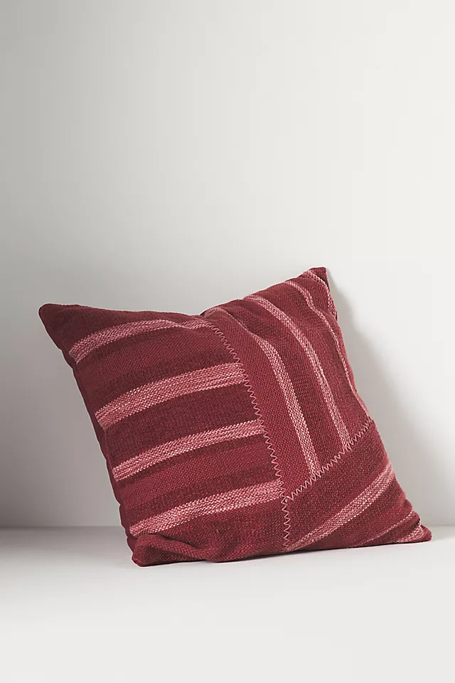 Pieced Stripe Pillow | Anthropologie (US)
