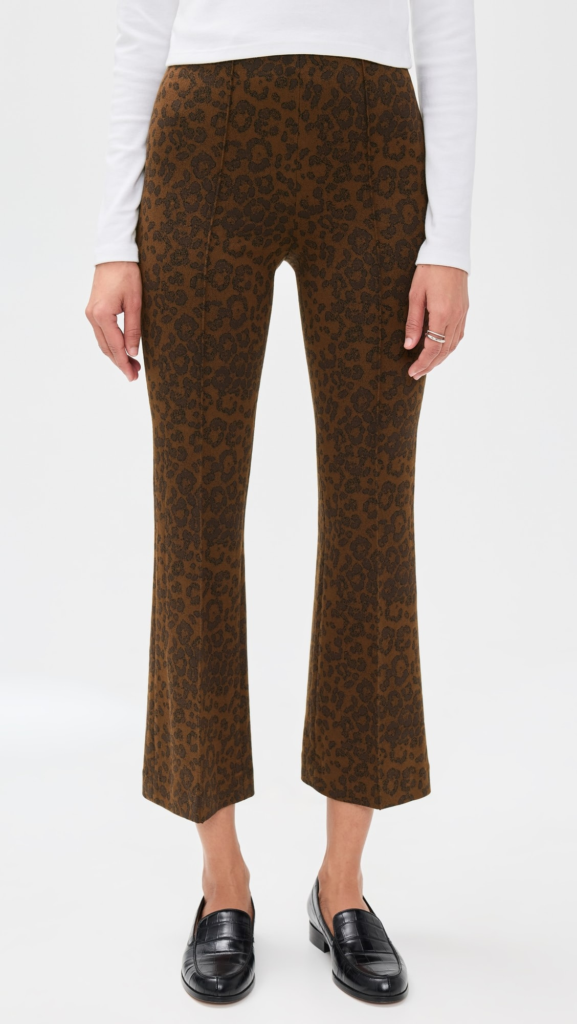 Irina Ponte Jacquard Kick Flare Pants | Shopbop