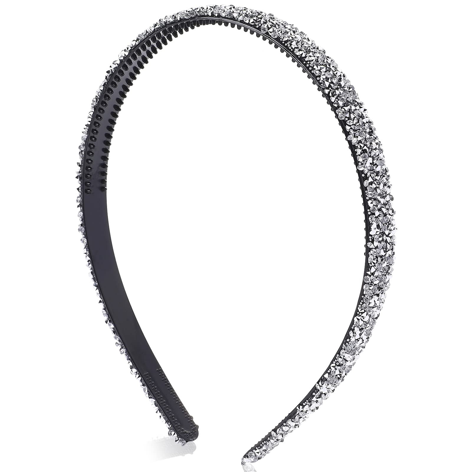 Diademas brillantes con diamantes de imitación para mujer, bandas de pelo de moda con diamantes ... | Amazon (US)