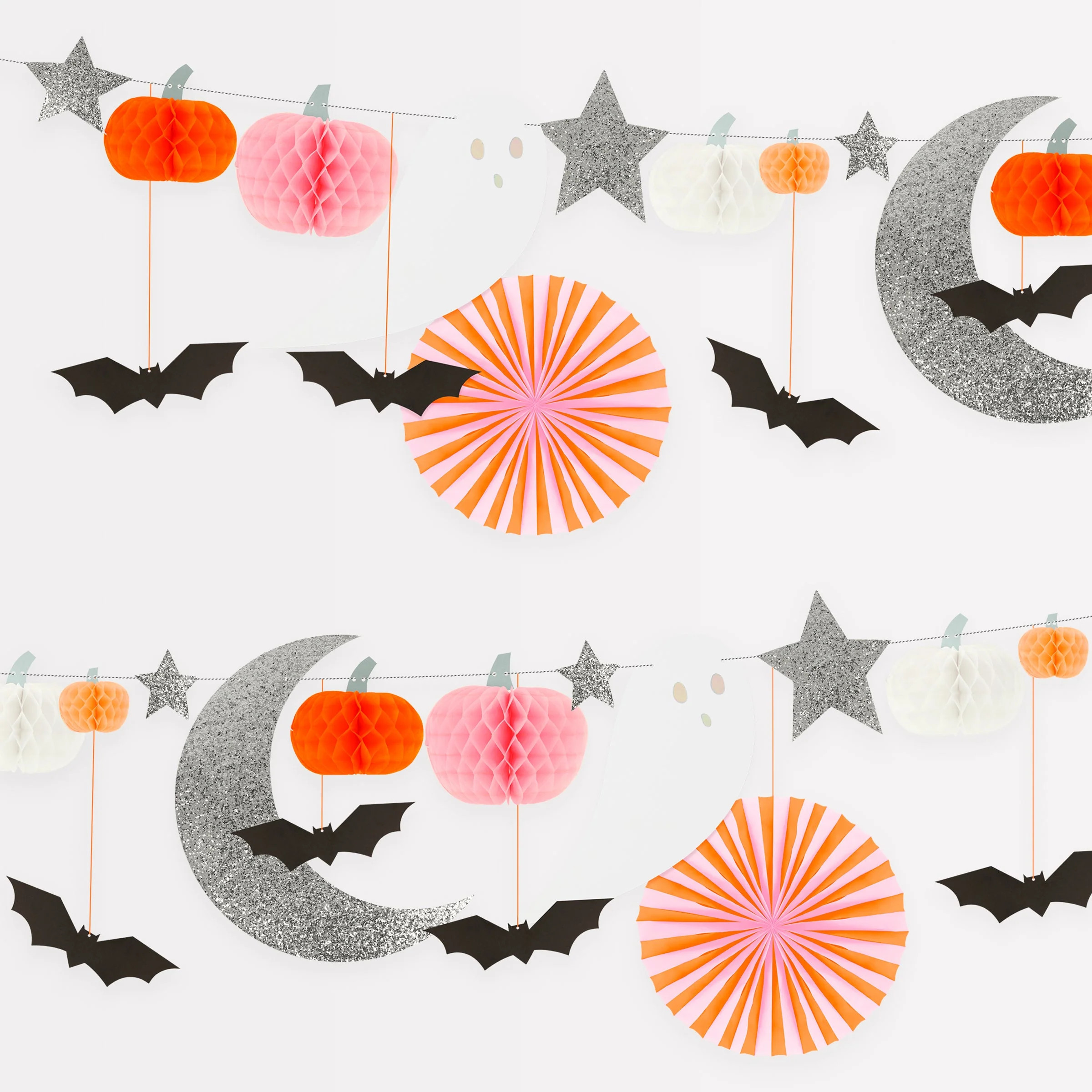 Pastel Honeycomb Halloween Garland | Meri Meri
