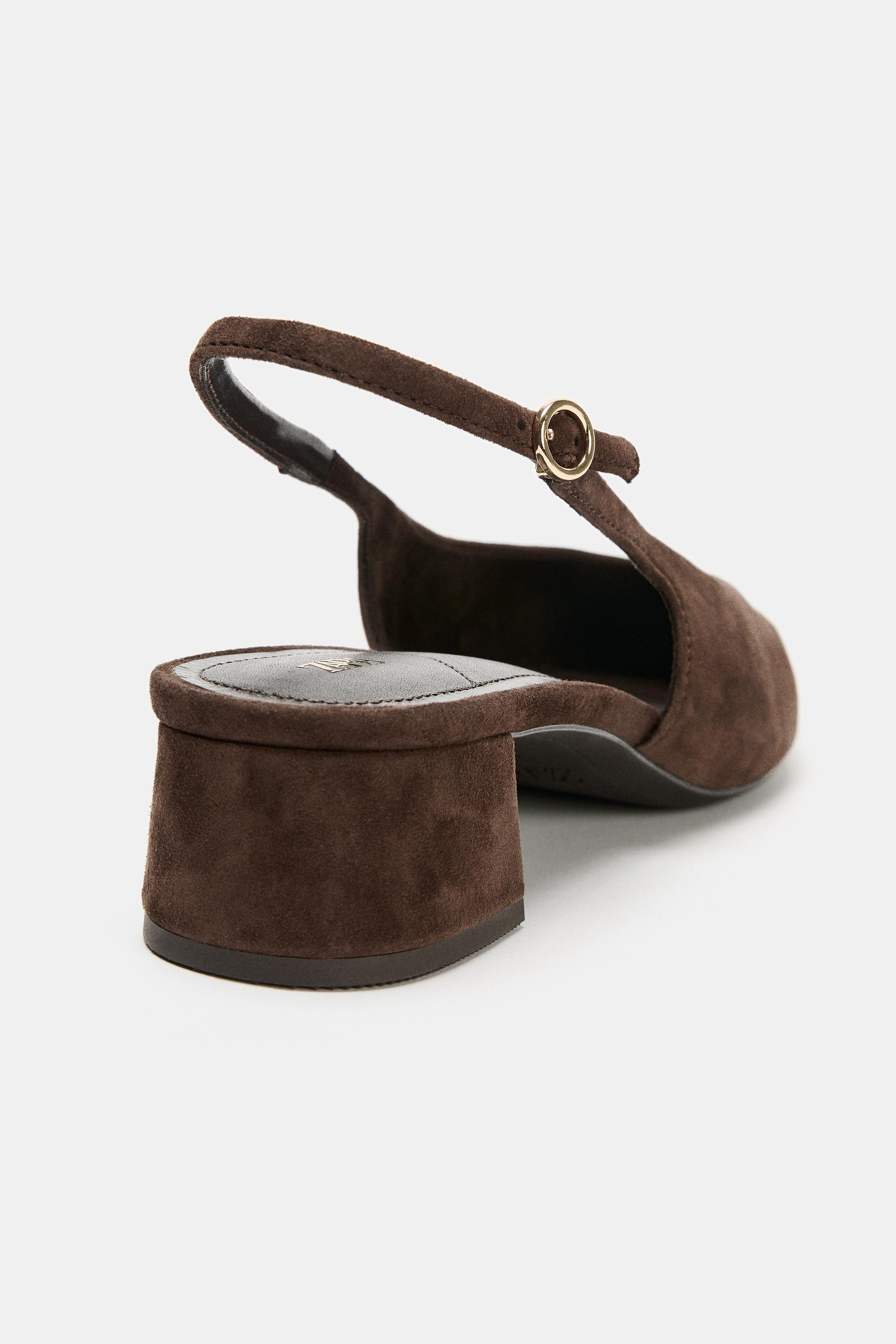 SUEDE SLINGBACKS | Zara Canada