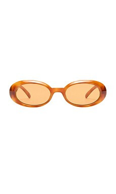 Le Specs Work It! Sunglasses in Vintage Tort & Amber Tint from Revolve.com | Revolve Clothing (Global)