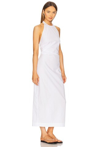 Enza Costa Poplin Halter Dress in White from Revolve.com | Revolve Clothing (Global)