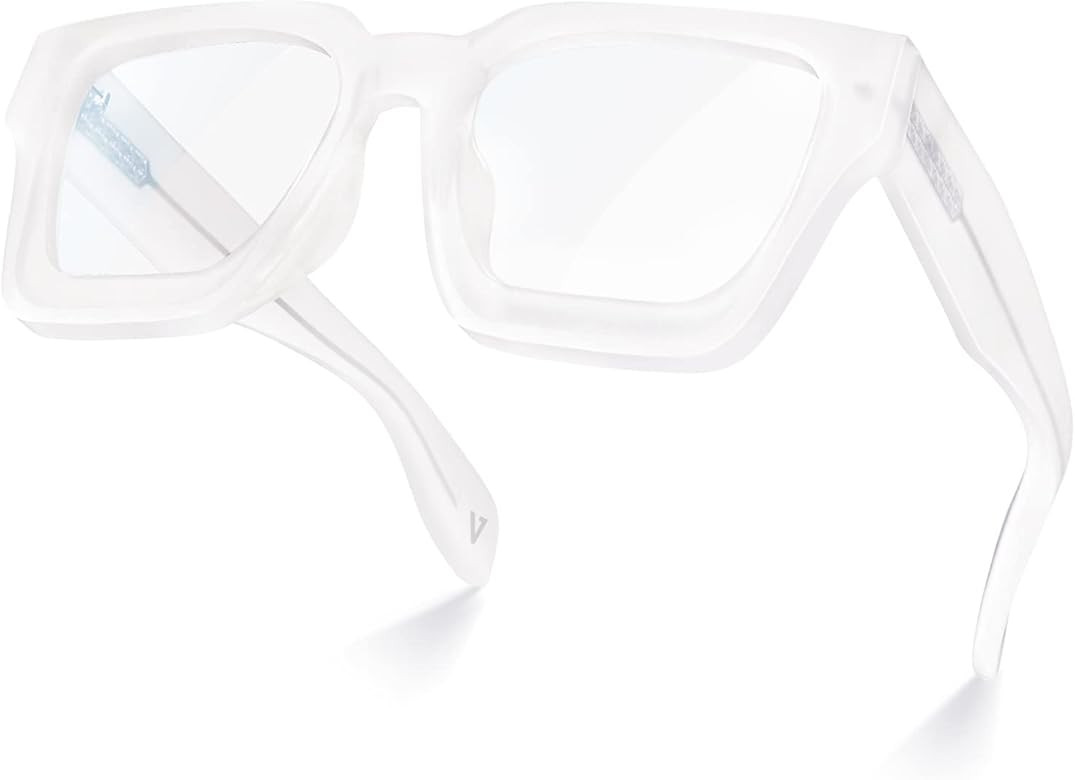 VISOONE Blue Light Blocking Glasses Rectangle Chic Preppy Look MultiColor Frame for Women Men RIV... | Amazon (US)