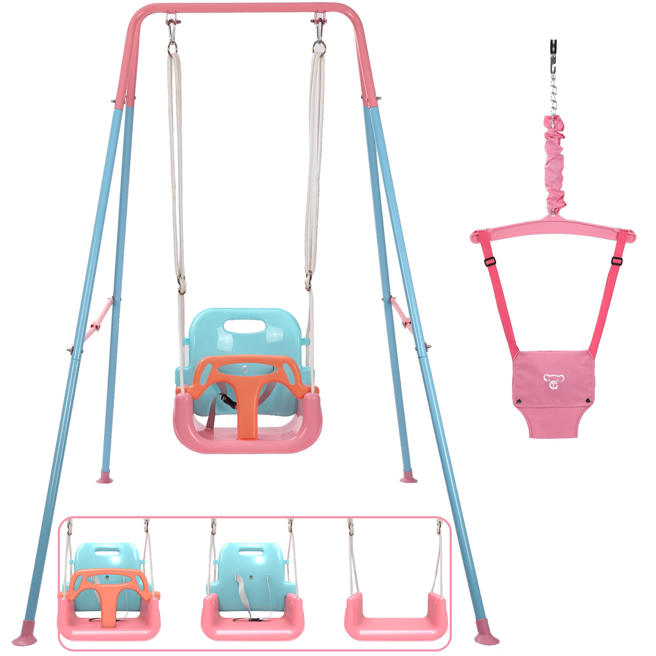Taleco Gear 2 in 1 Toddler Swing ＆ Jumper, Swing Set for Indoor/Outdoor, Baby Jumpers and Bounc... | Amazon (US)