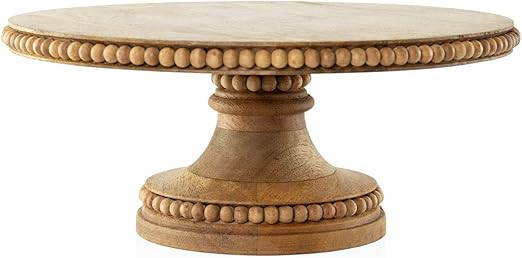 Wood Cake Stand - Rustic Mango Wooden Cake Stand, Cup Cake, Donut Tray, Farmhouse Food Serving Pl... | Amazon (US)