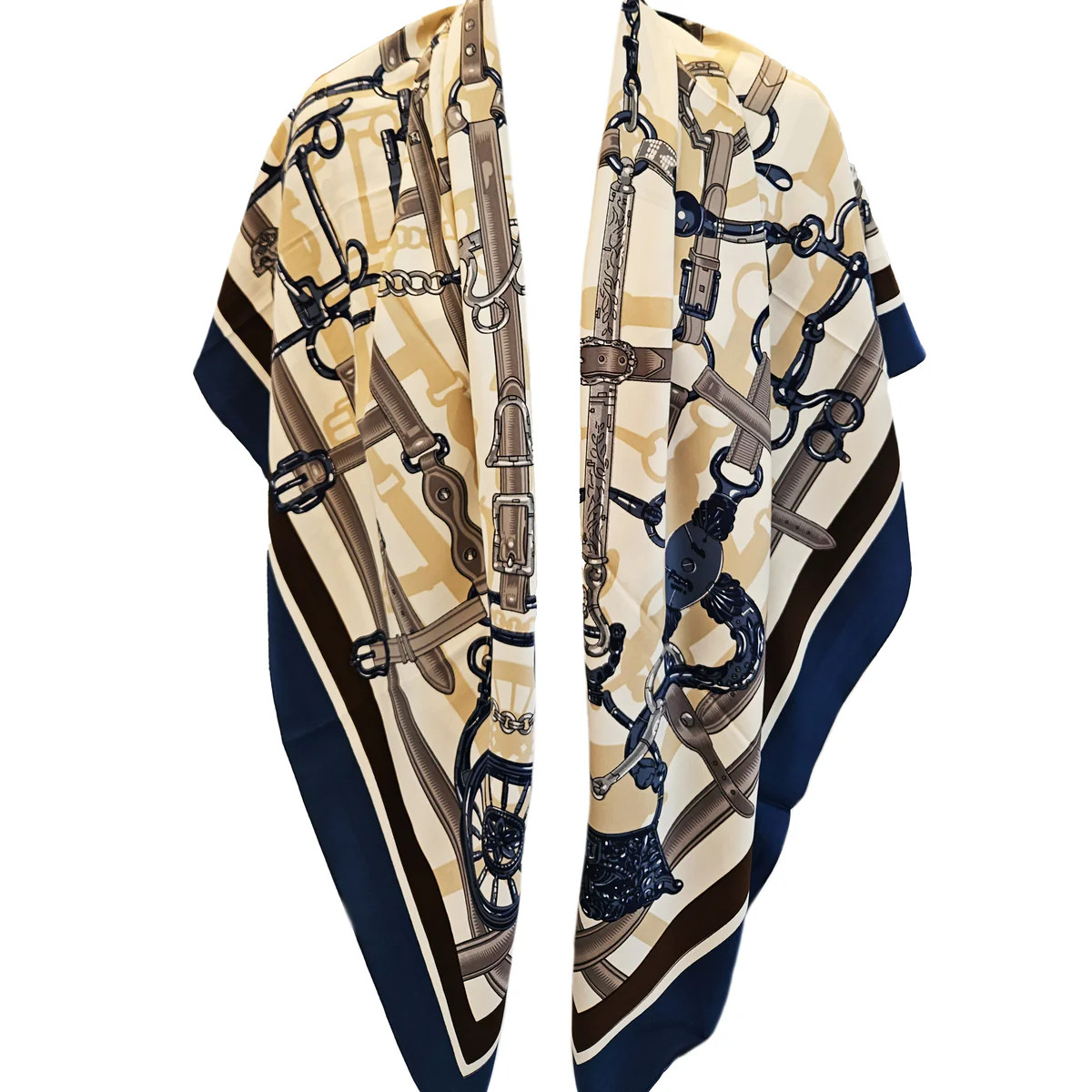 Navy & White Scarf | Jennifer Miller Jewelry